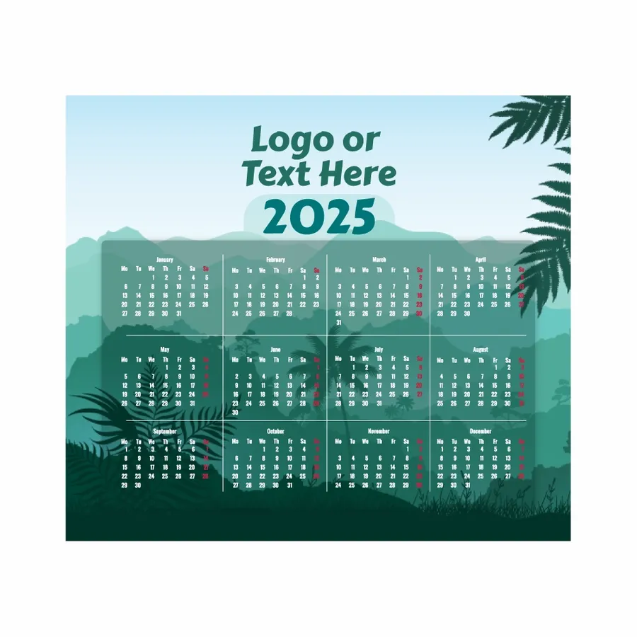 Nature Mouse Pad with Calendar - Custom Phone Wallets Now