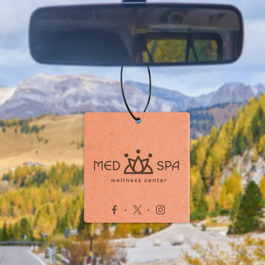 Eco Kraft Paper Air Freshener - Custom Phone Wallets Now