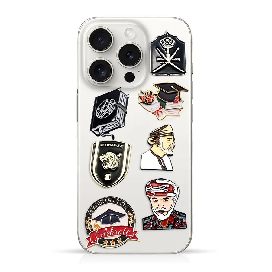 Phone Metal Badge Stickers - Custom Phone Wallets Now