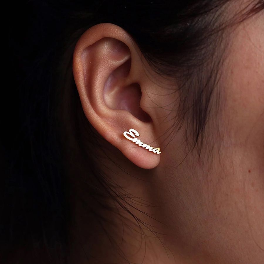 Die Struck Metal Earrings - Custom Phone Wallets Now