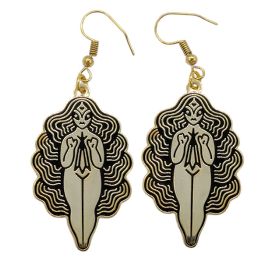Hard Enamel Metal Earrings - Custom Phone Wallets Now