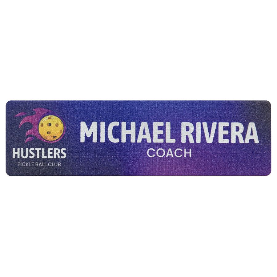UV Printed Name Badges - Custom Phone Wallets Now