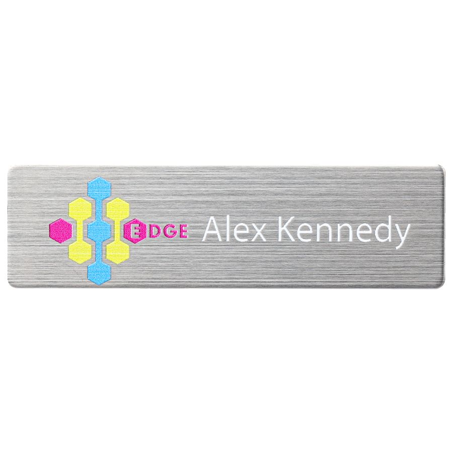 UV Printed Name Badges - Custom Phone Wallets Now