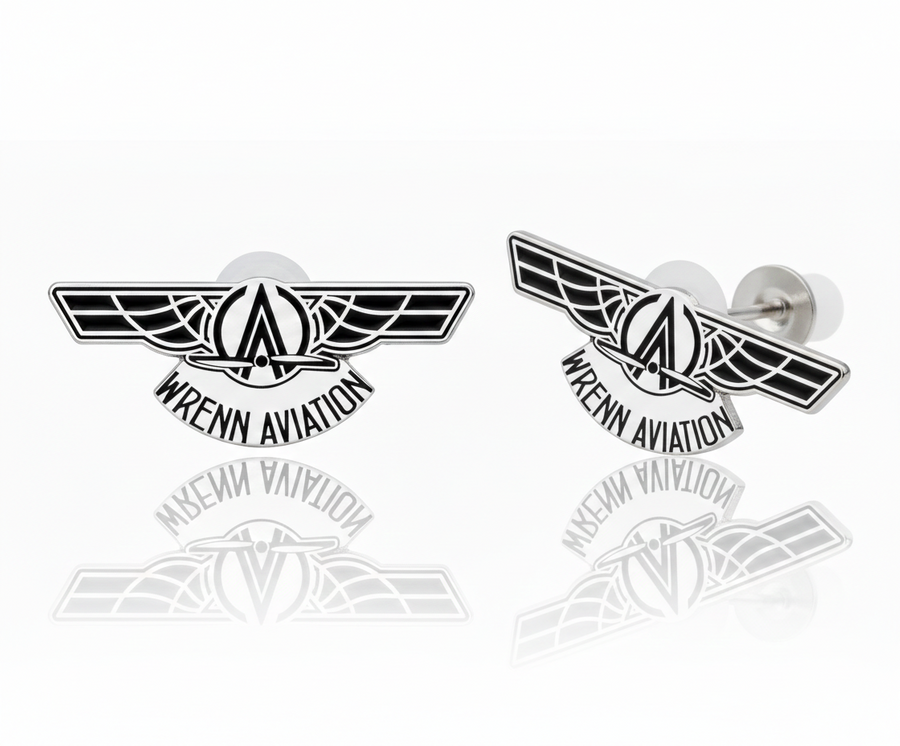 Hard Enamel Metal Earrings - Custom Phone Wallets Now