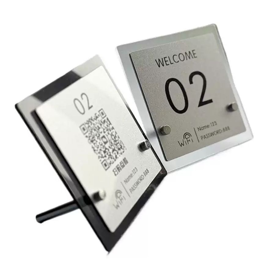 Metal + Acrylic Table Numbers - Custom Phone Wallets Now