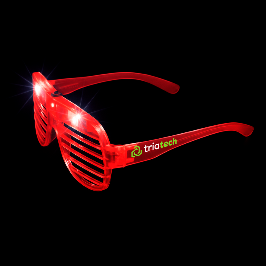 Light-Up LED Slotted Glasses - Custom Phone Wallets Now