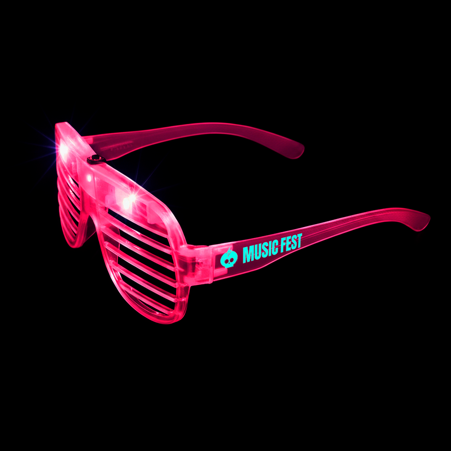 Light-Up LED Slotted Glasses - Custom Phone Wallets Now