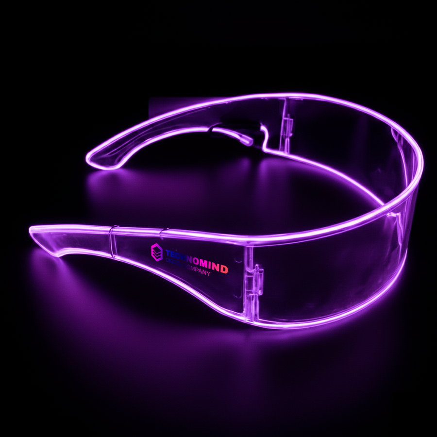Light Up Cyber Glasses - Custom Phone Wallets Now