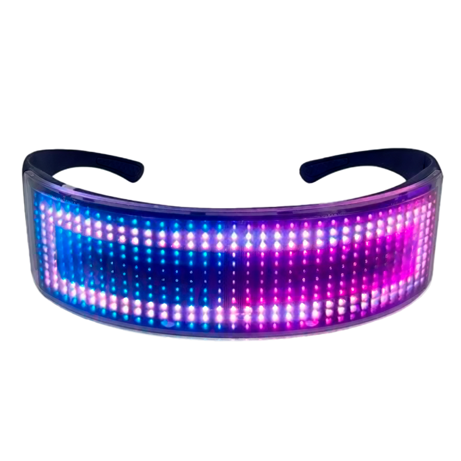 LED Light Up Glasses with Bluetooth - Custom Phone Wallets Now