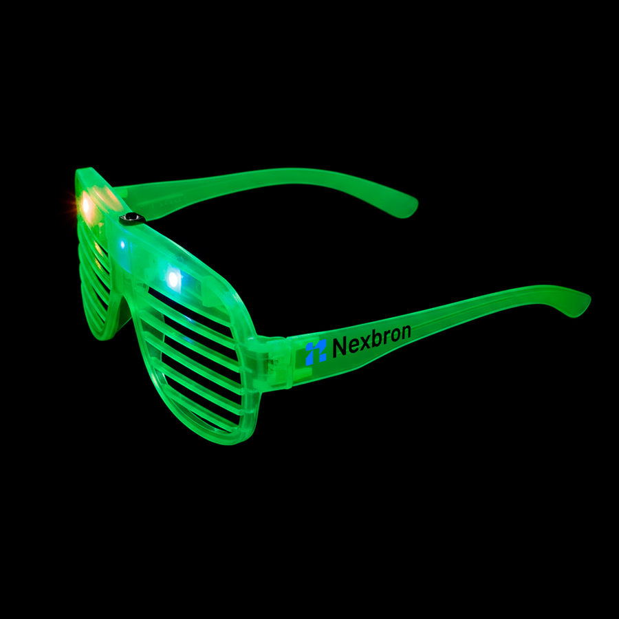 Light-Up LED Slotted Glasses - Custom Phone Wallets Now