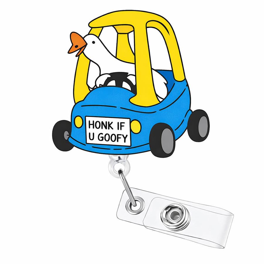 Custom Shape Acrylic Badge Reel - Custom Phone Wallets Now