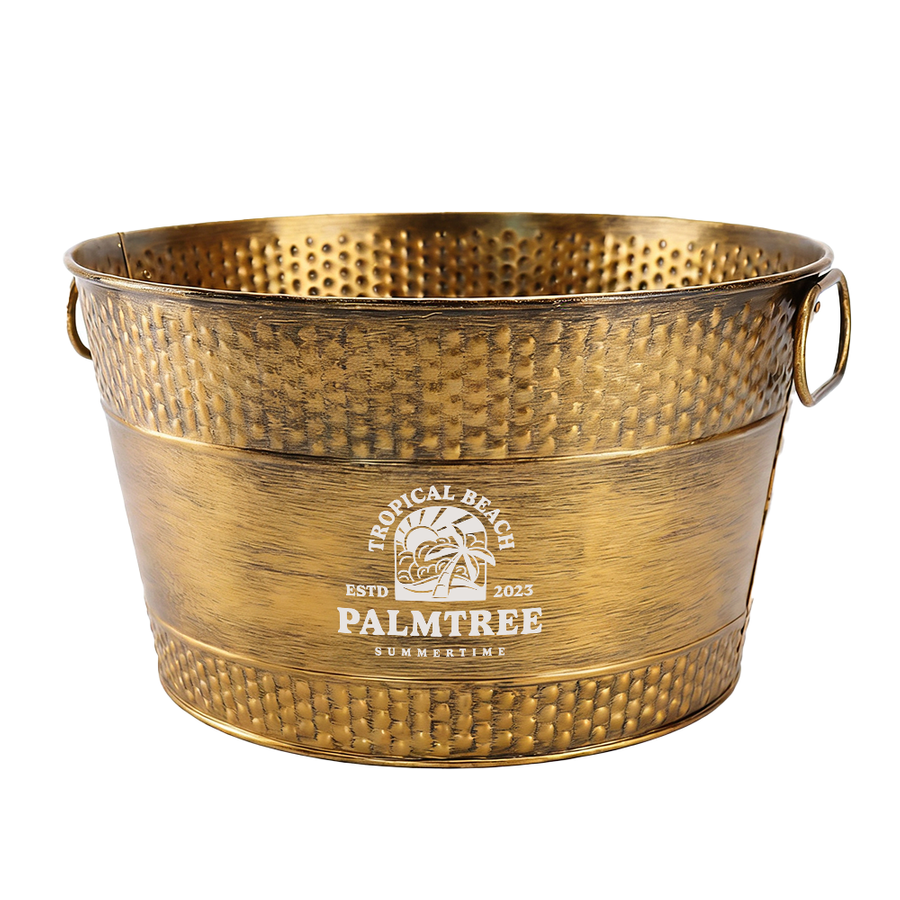 Galvanized Beverage & Ice Buckets - Custom Phone Wallets Now