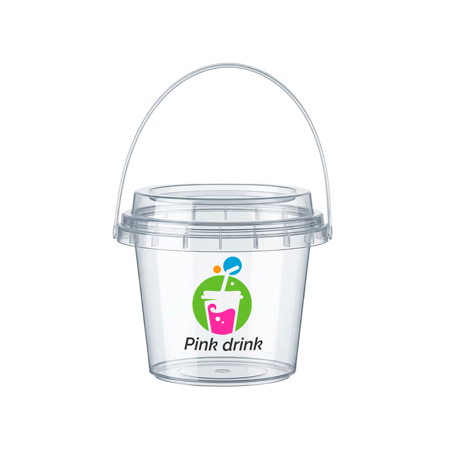 Premium Transparent Drink Buckets - Custom Phone Wallets Now