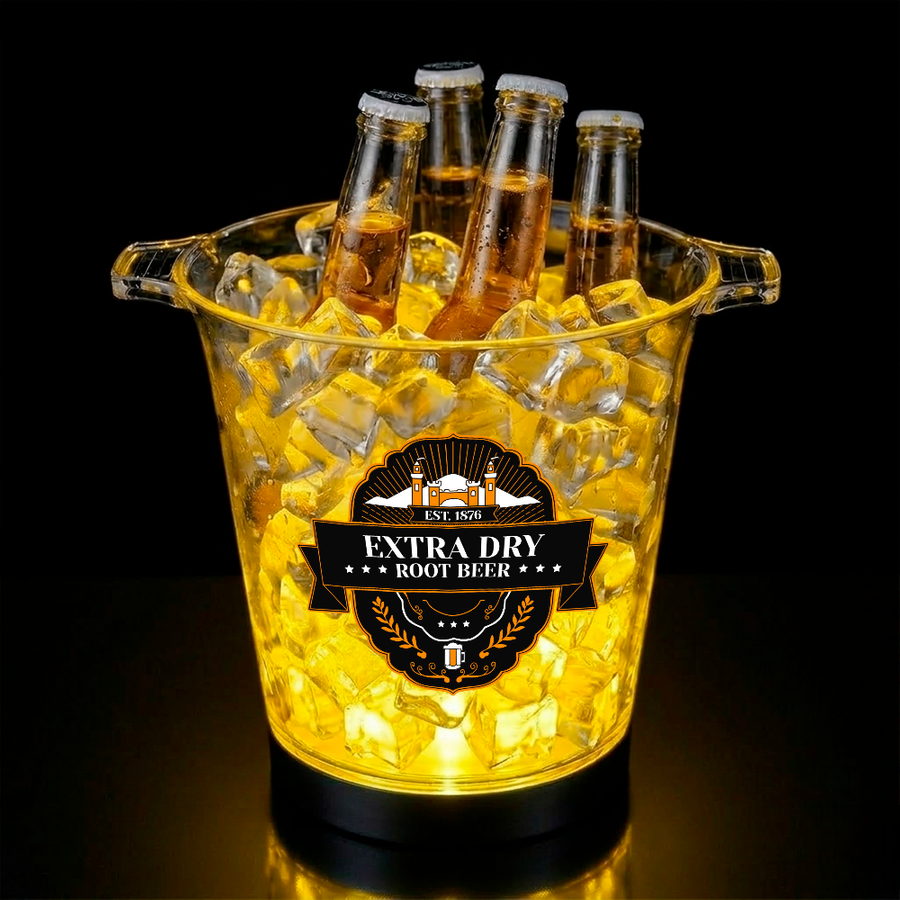 Multi-Color Light-Up Drink Buckets - Custom Phone Wallets Now