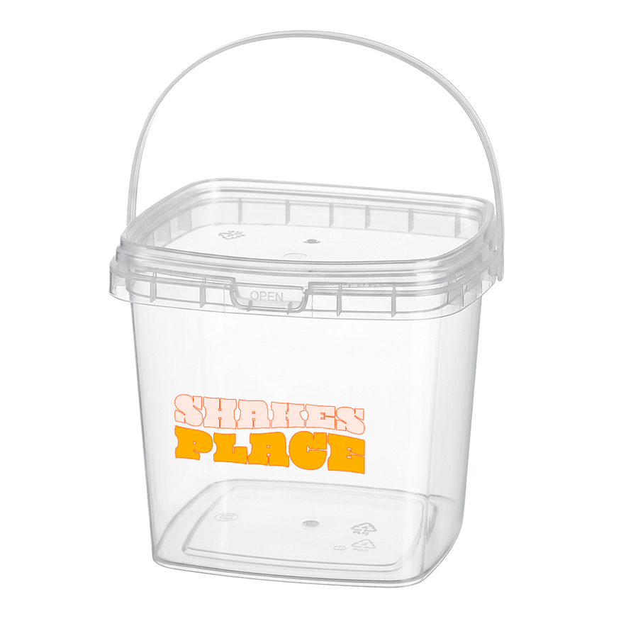 Square Transparent Drink Buckets - Custom Phone Wallets Now