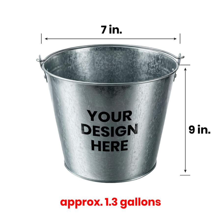 Tinplate Beer Buckets & Opener Combo - Custom Phone Wallets Now