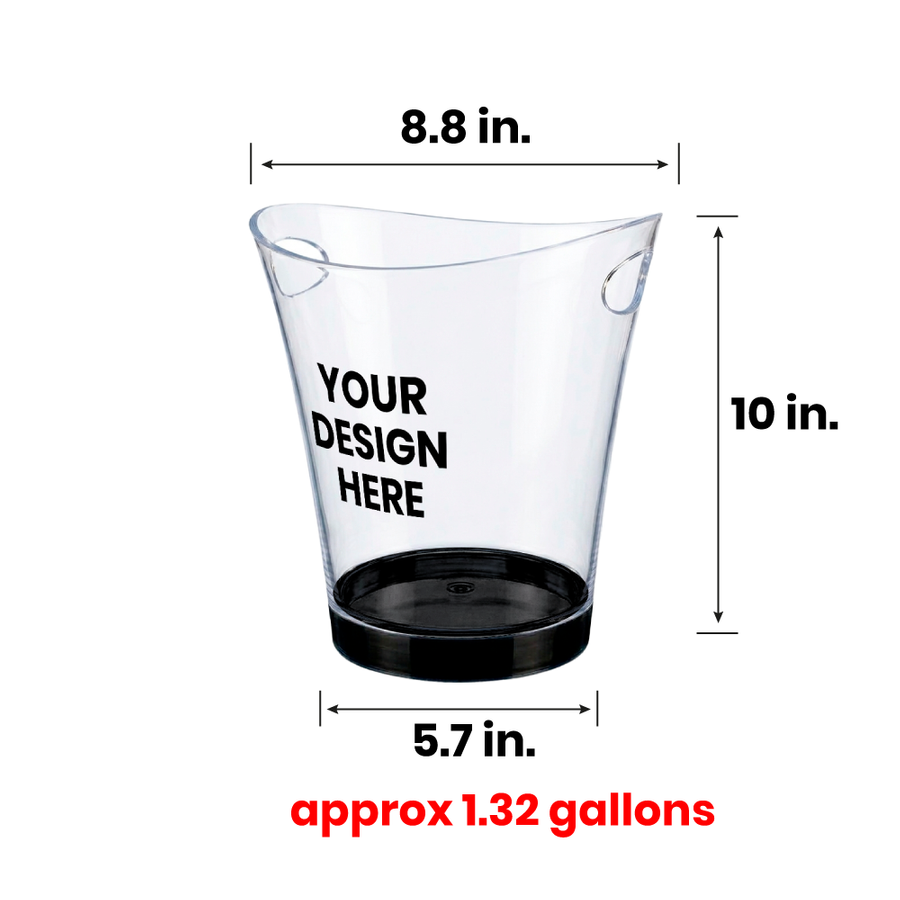 Classic Light-Up Drink Buckets - Custom Phone Wallets Now