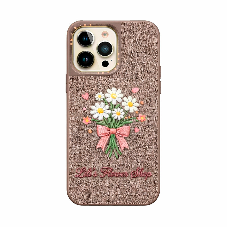 Embroidery iPhone Cases - Custom Phone Wallets Now