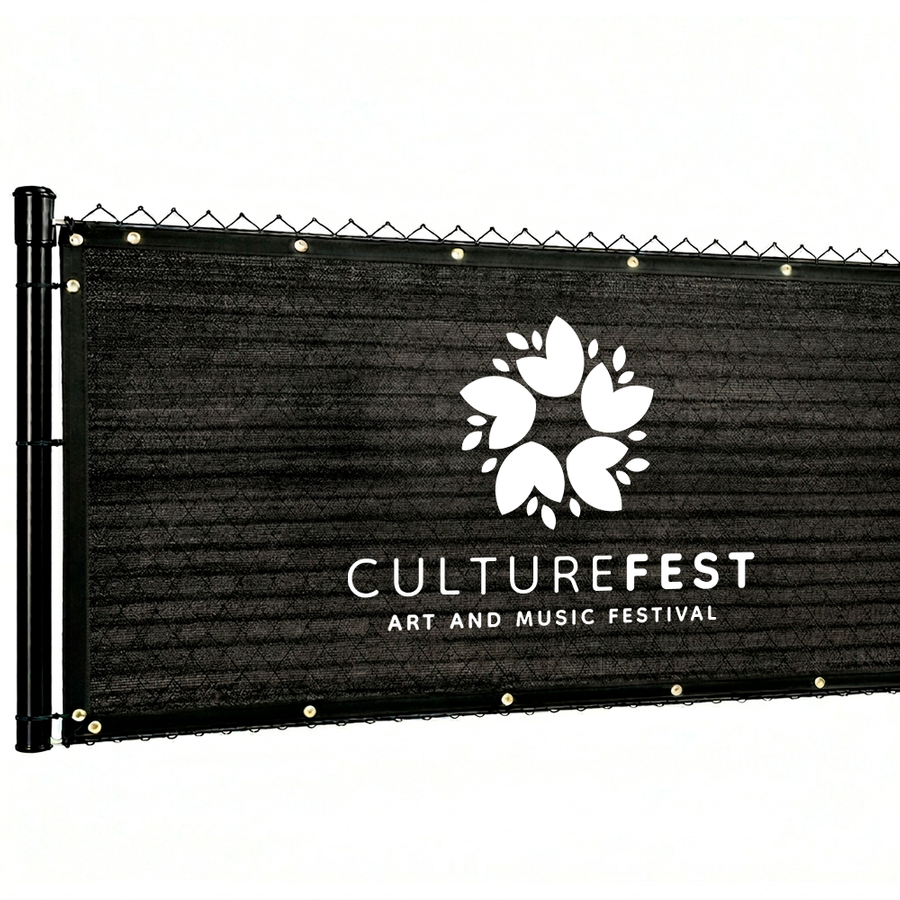 Custom 90% Blockage Fence Screen - Custom Phone Wallets Now
