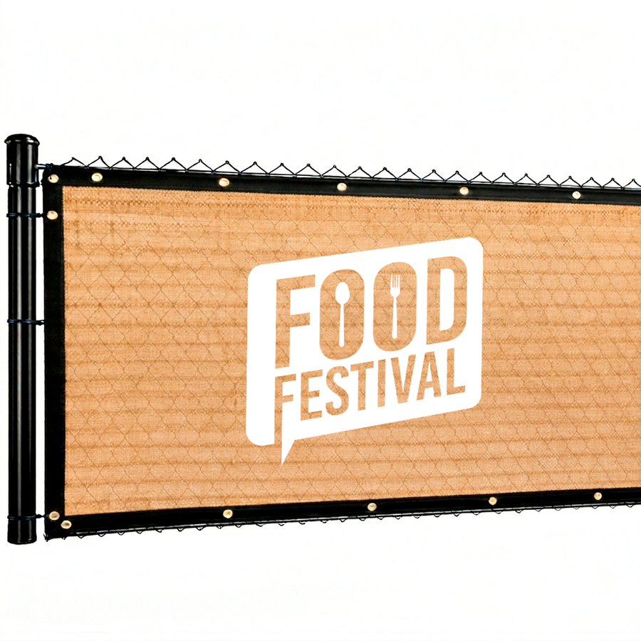 Custom 85% Blockage Fence Screen - Custom Phone Wallets Now
