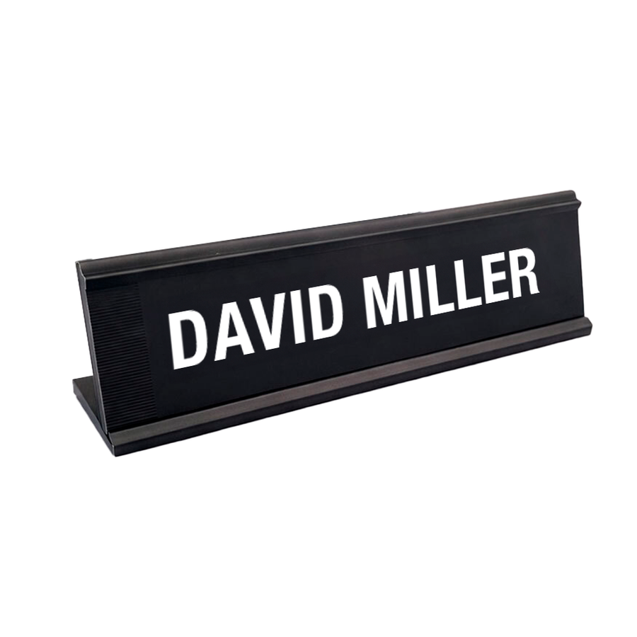Metal Desktop Name Badges - Custom Phone Wallets Now