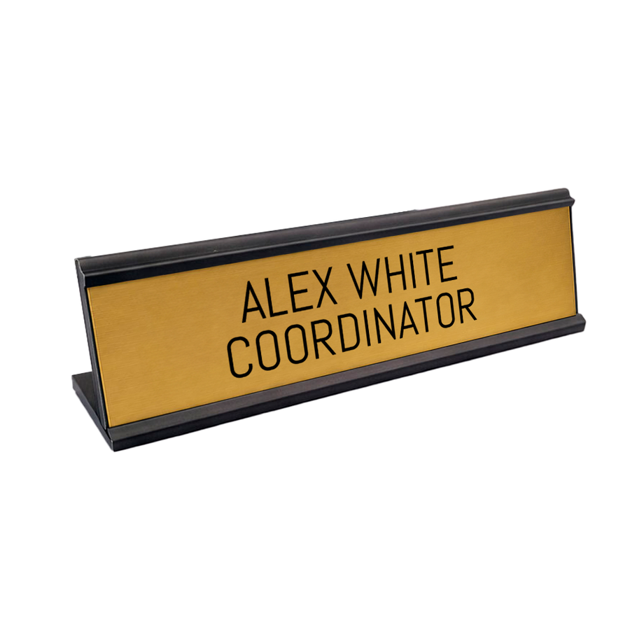 Metal Desktop Name Badges - Custom Phone Wallets Now