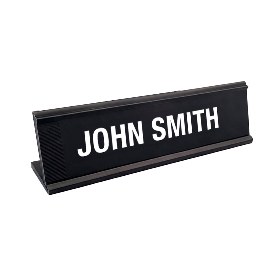 Metal Desktop Name Badges - Custom Phone Wallets Now