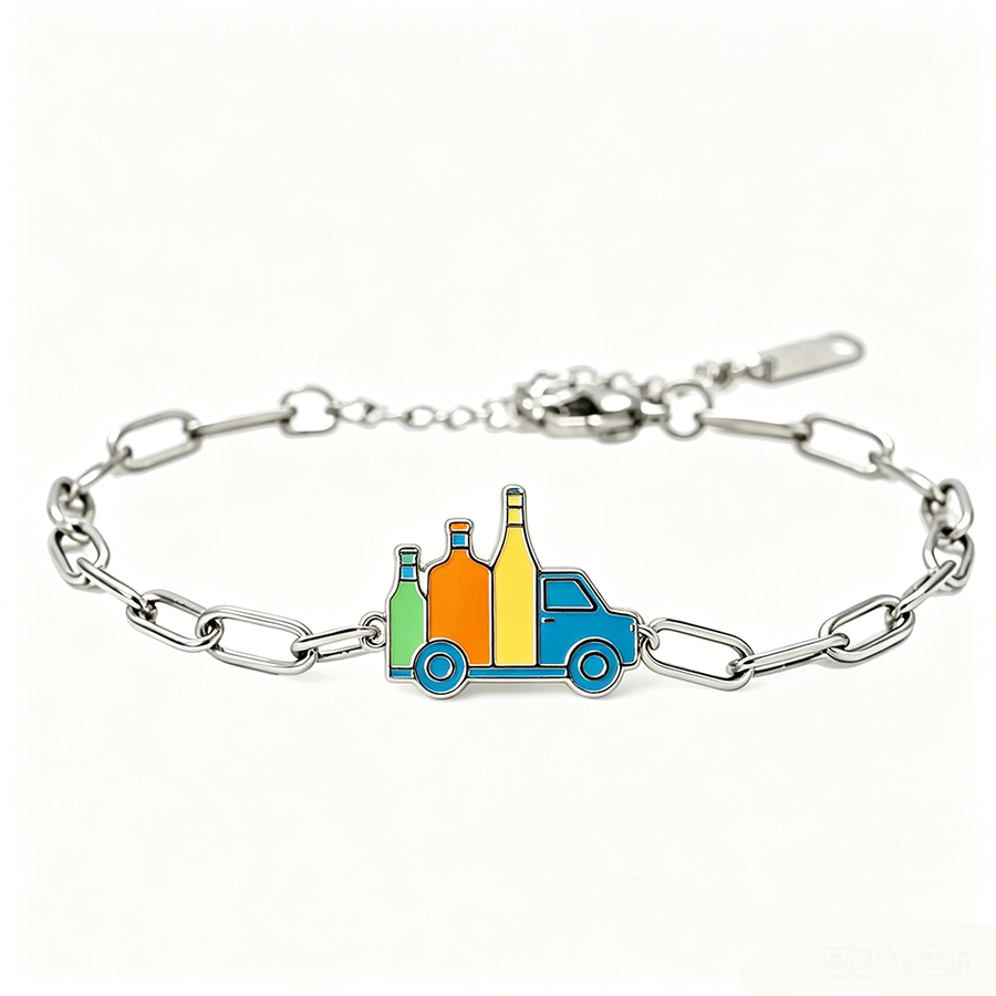 Hard Enamel Charm Bracelets - Custom Phone Wallets Now