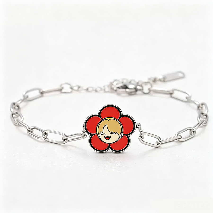 Hard Enamel Charm Bracelets - Custom Phone Wallets Now