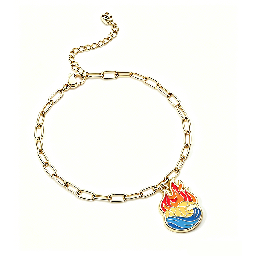 Hard Enamel Charm Bracelets - Custom Phone Wallets Now