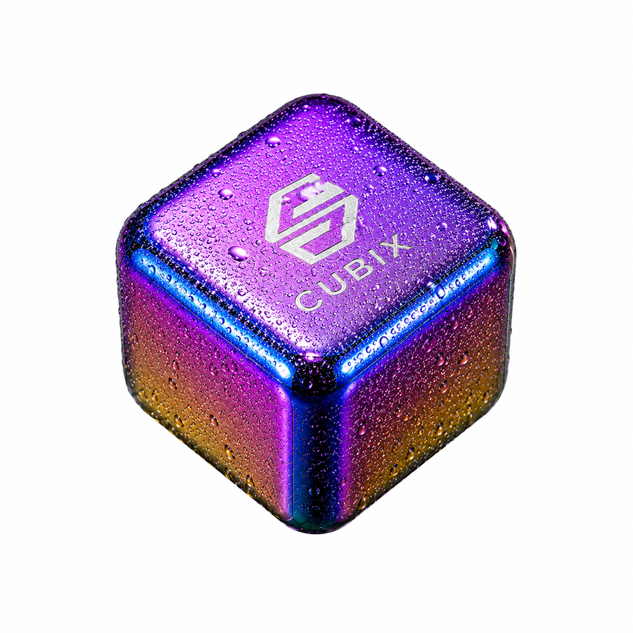 Rainbow Stainless Steel Ice Cubes - Custom Phone Wallets Now