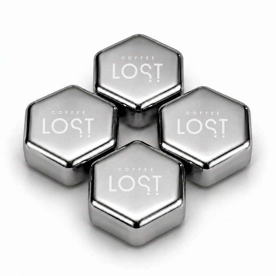 Hexagon Stainless Steel Ice Cubes - Custom Phone Wallets Now