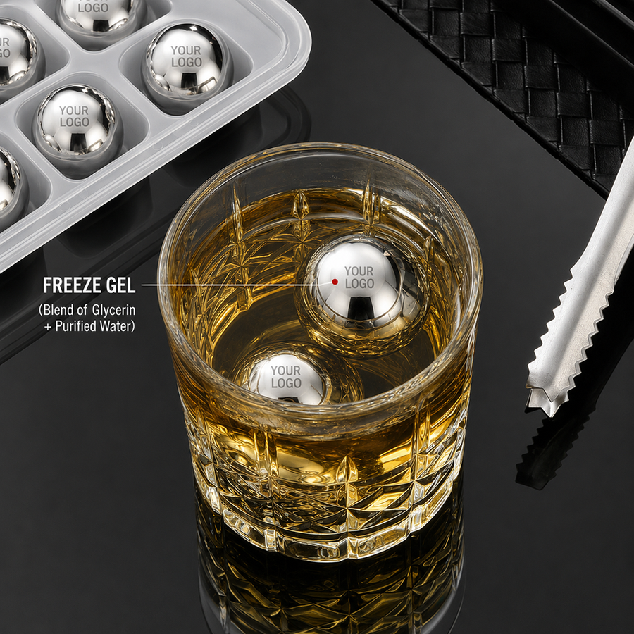 Soccer Ball Stainless Steel Ice Cubes - Custom Phone Wallets Now
