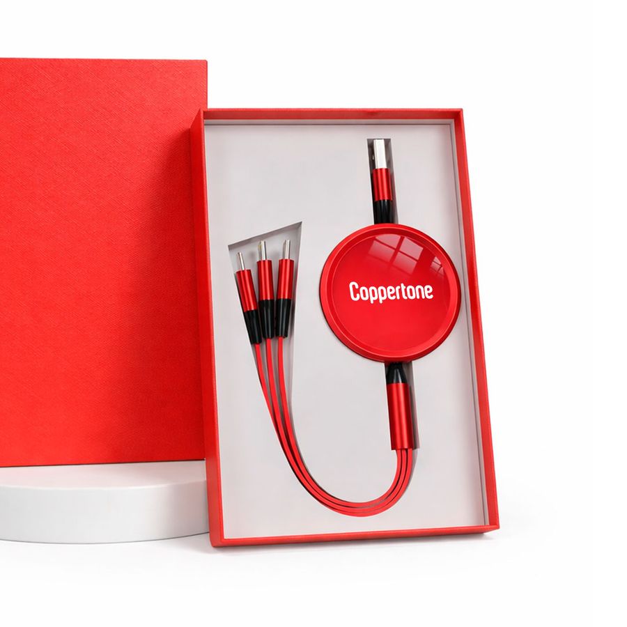 Soft Silicone 3-in-1 Charging Cables - Custom Phone Wallets Now