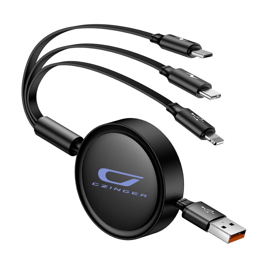 Soft Silicone 3-in-1 Charging Cables - Custom Phone Wallets Now