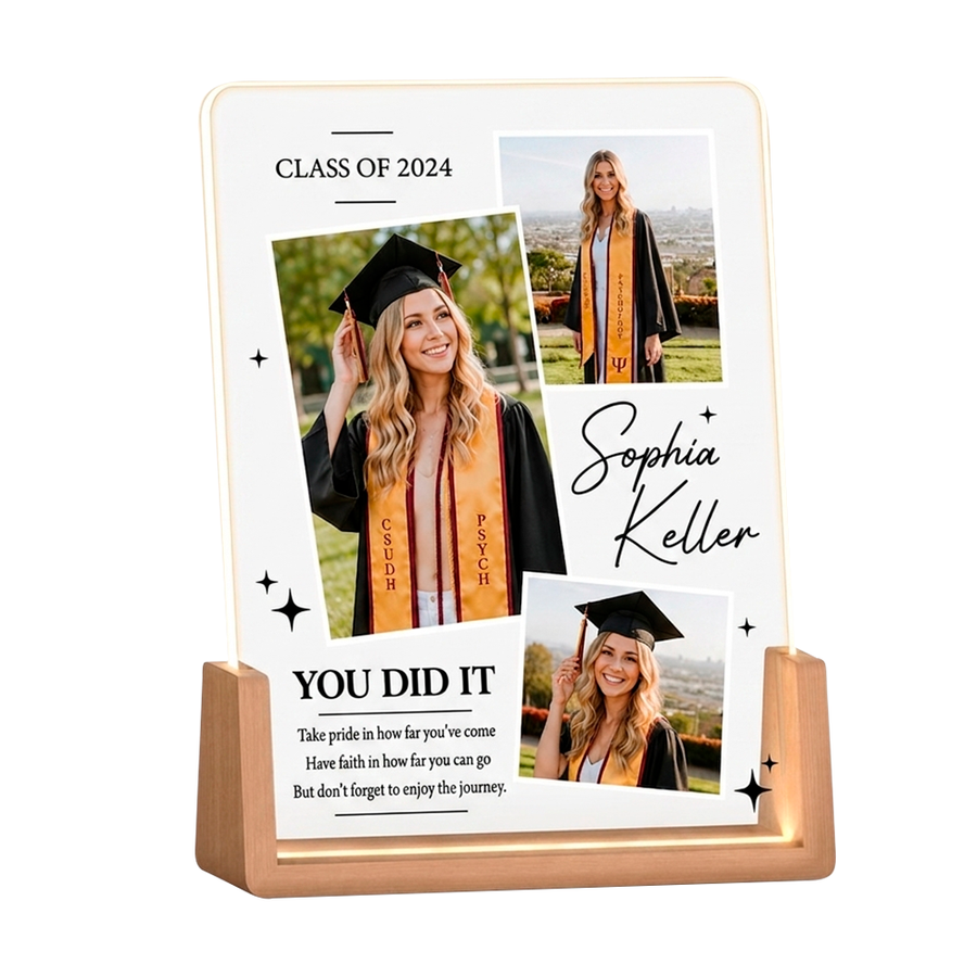 Acrylic Night Light Photo Frames - Custom Phone Wallets Now