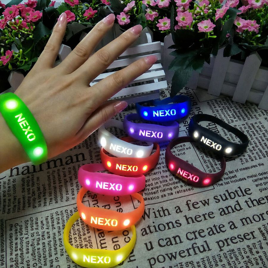 Light Up Silicone Wristbands - Custom Phone Wallets Now