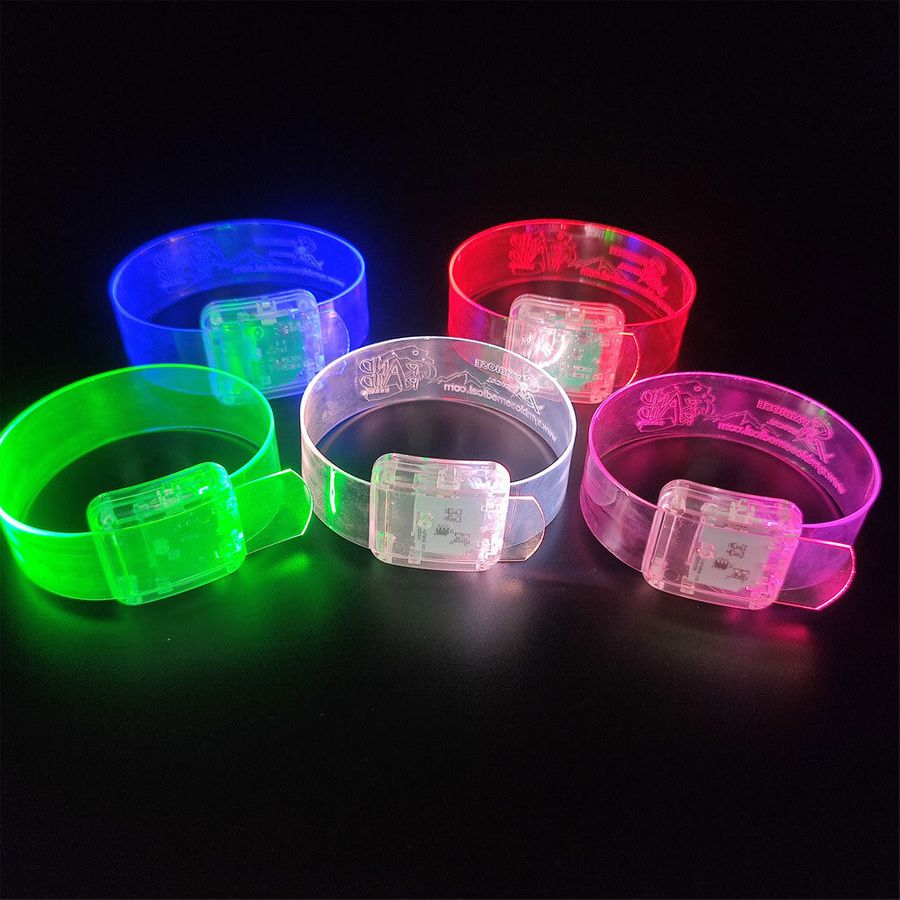 Light Up Plastic Wristbands - Custom Phone Wallets Now