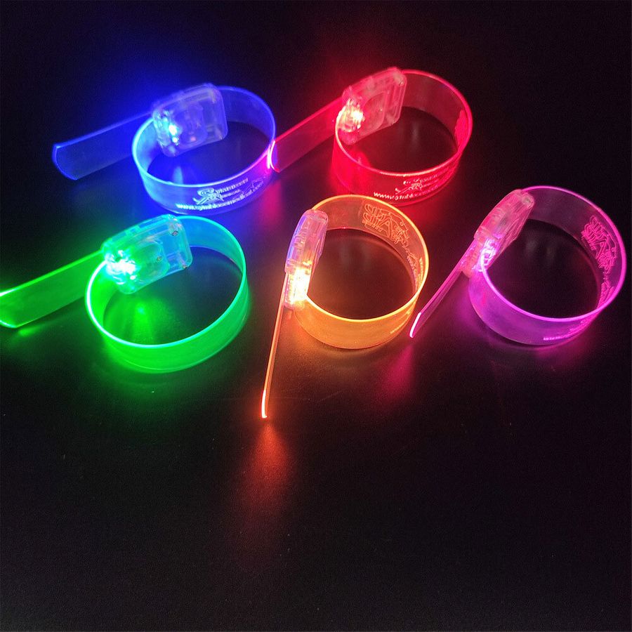 Light Up Plastic Wristbands - Custom Phone Wallets Now