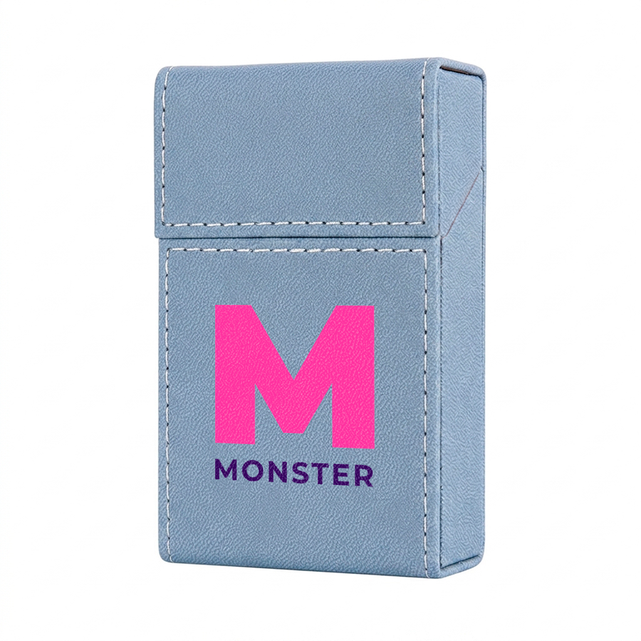 Flip Top PU Leather Full Bag Cigarette Cases - Custom Phone Wallets Now