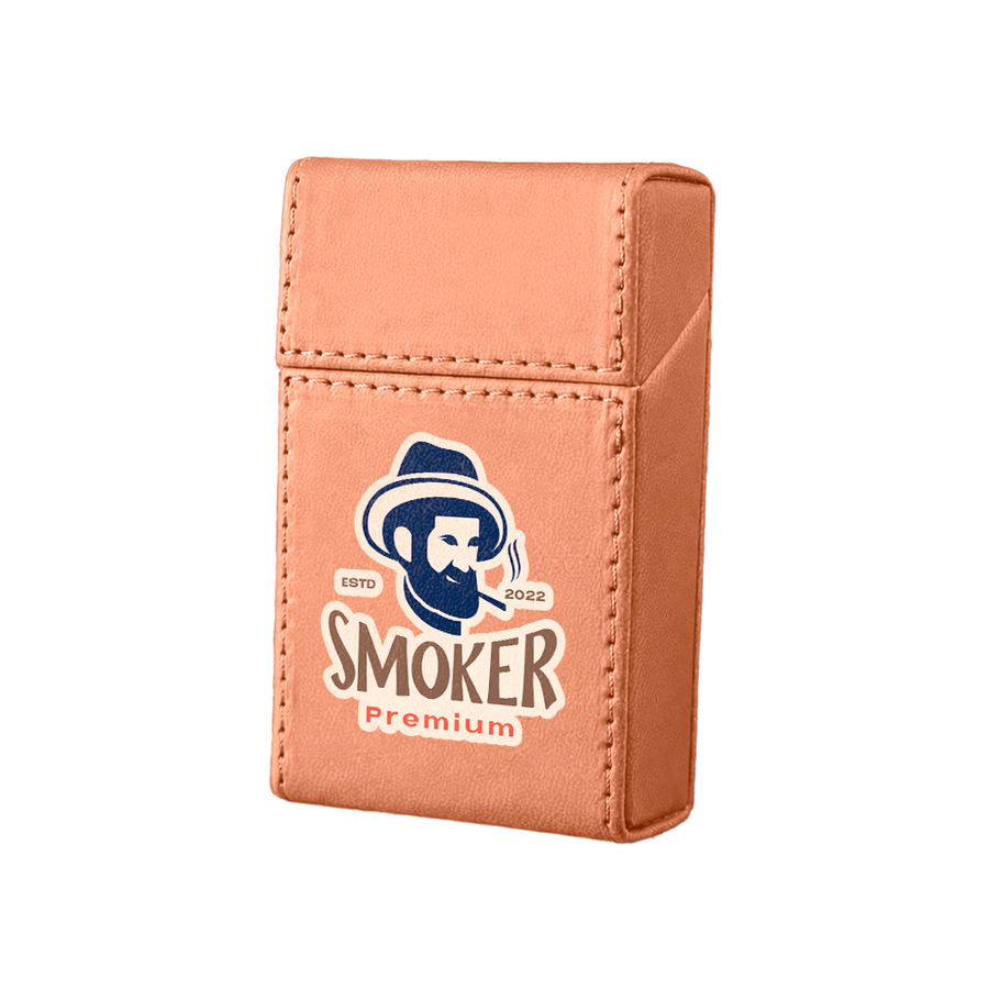 Flip Top PU Leather Full Bag Cigarette Cases - Custom Phone Wallets Now