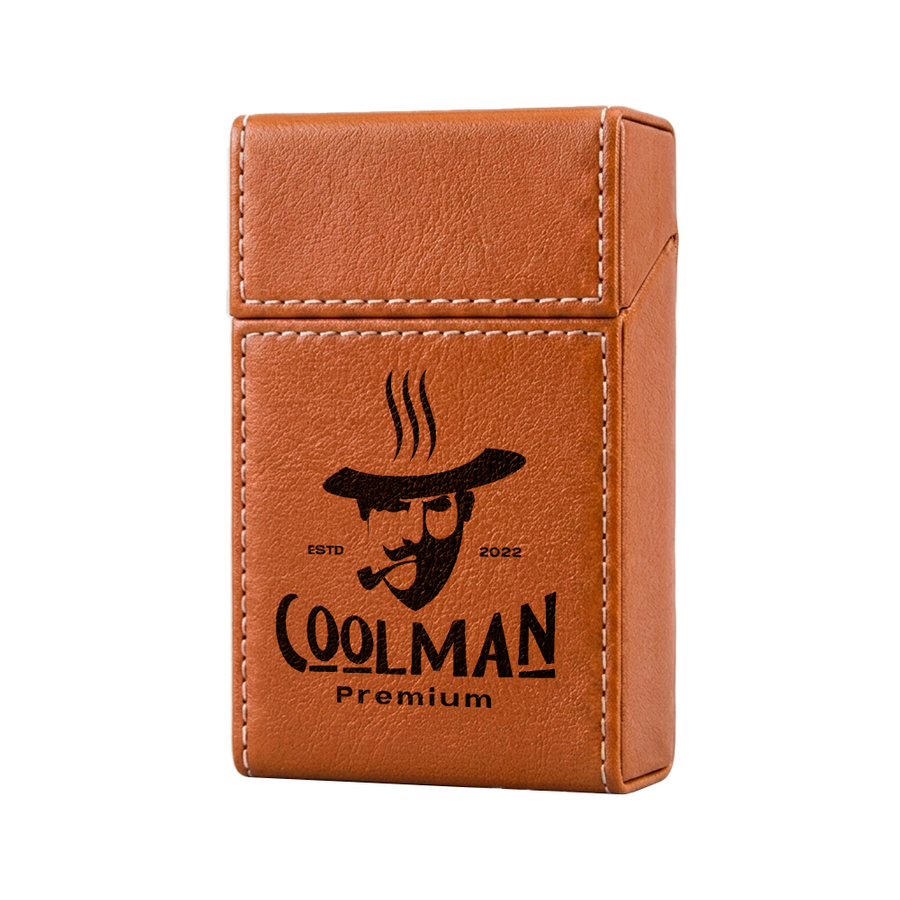 Flip Top PU Leather Full Bag Cigarette Cases - Custom Phone Wallets Now