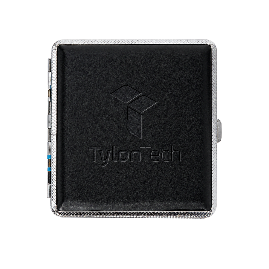 Leather Grain Metal Cigarette Cases - Custom Phone Wallets Now