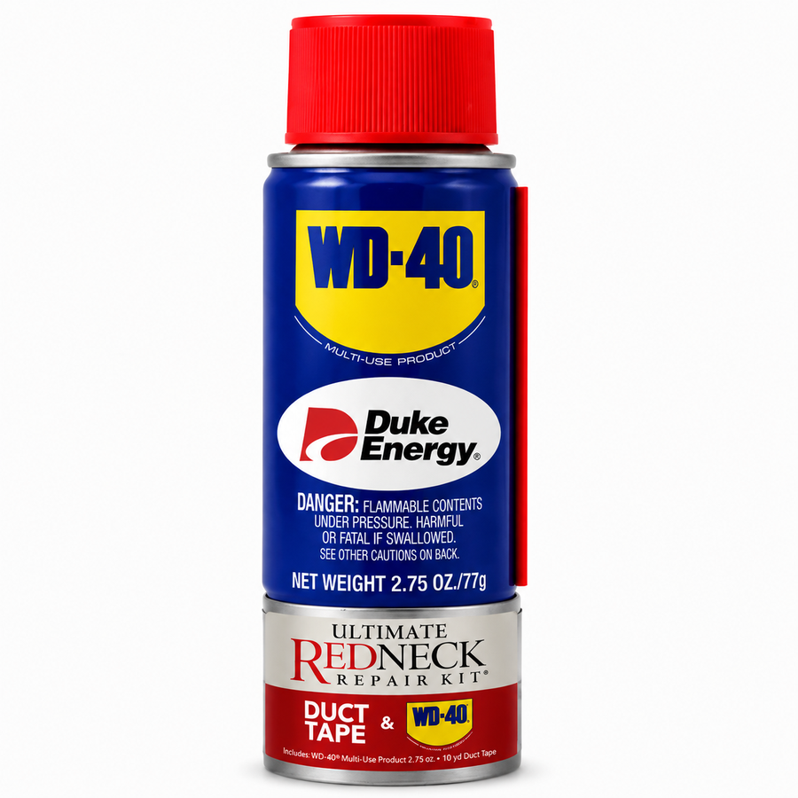 Ultimate Redneck Repair Kits, WD-40 2.75 oz Handy Cans and 6 yards of Duct Tapes - Custom Phone Wallets Now