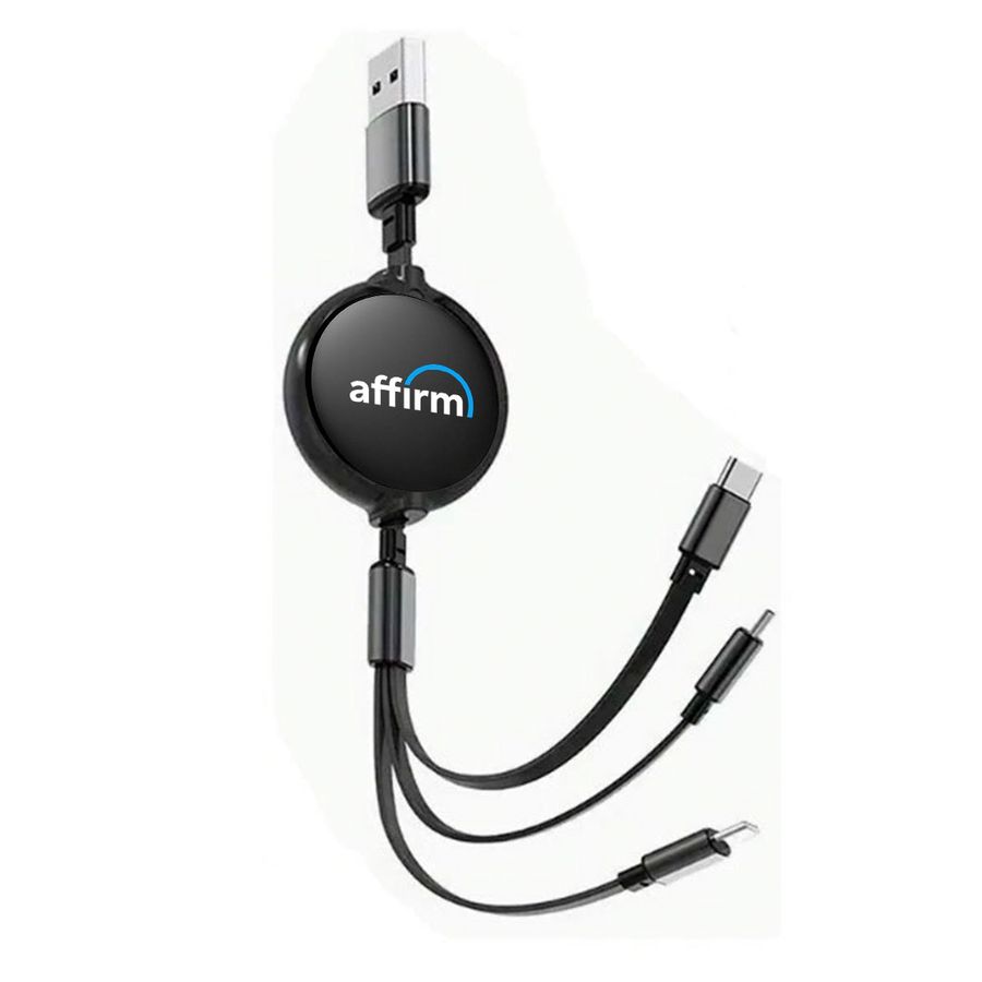 Soft Silicone 3-in-1 Charging Cables - Custom Phone Wallets Now