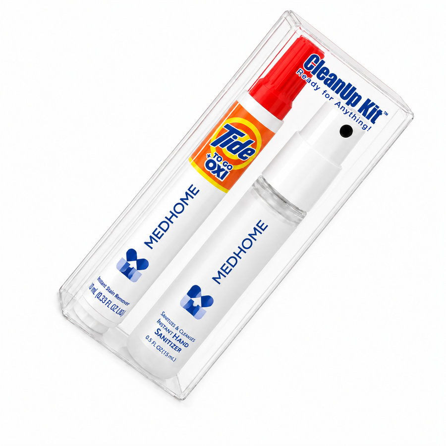 CleanUp Kit - Tide® to Go + Oxi and Sani-Pen® Clipless™ Travel Kits - Custom Phone Wallets Now