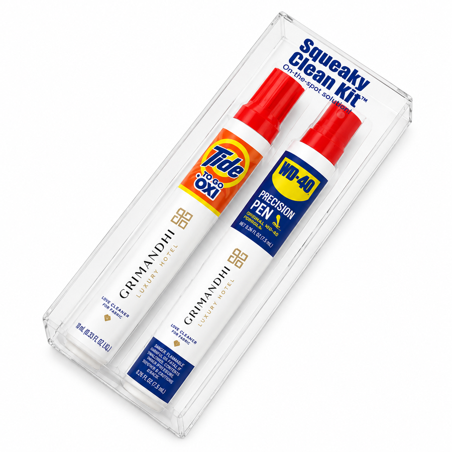 Squeaky Clean Kit - WD-40® Precision Pens and Tide® to Go + Oxi Travel Kits - Custom Phone Wallets Now